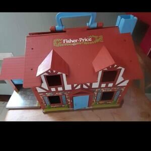 Vintage Fisher-Price fold up dollhouse